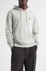 AMI PARIS Embroidered Ami De Coeur Cotton Hoodie