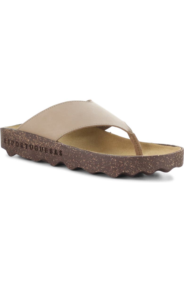 Asportuguesas by Fly London Cami Platform Flip Flop, Main, color, Sand