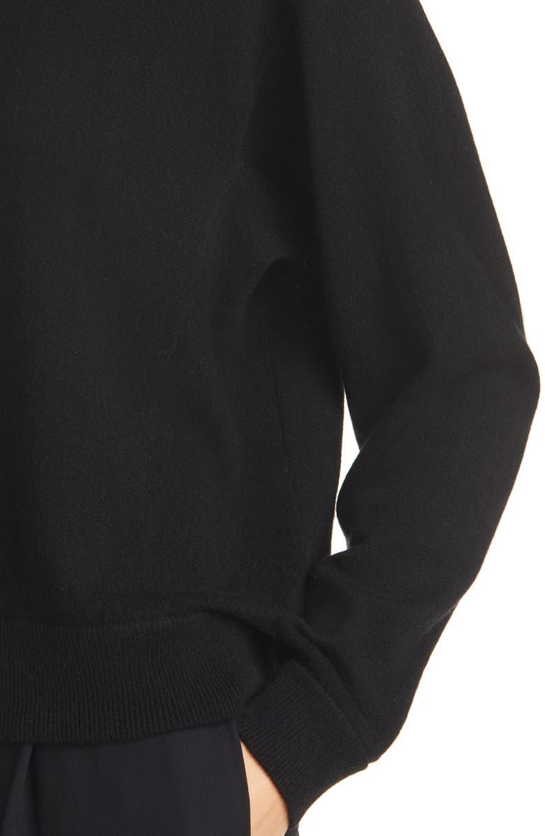 Vince Overlap Wool & Cashmere Hooded Sweater, Alternate, color,