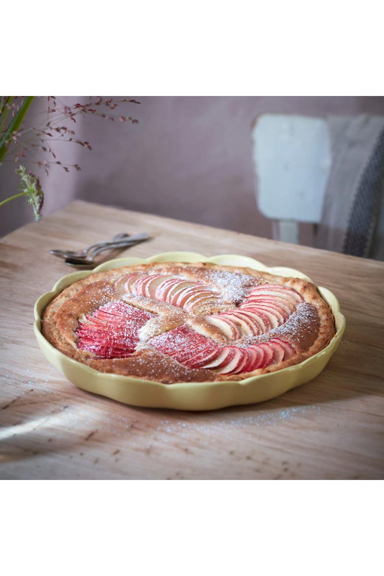 Madeleine Fluted Tart Dish, 12.2-Inch, Alternate, color, Vanilla