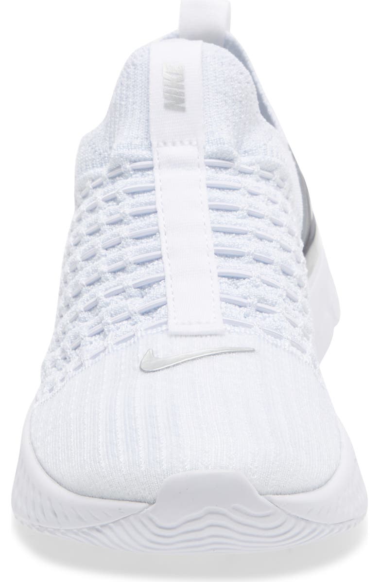 Nike React Phantom Run Flyknit 2 Running Shoe, Alternate, color, True White/ Silver/ White
