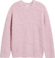 Open Edit Oversize Fuzzy Sweater