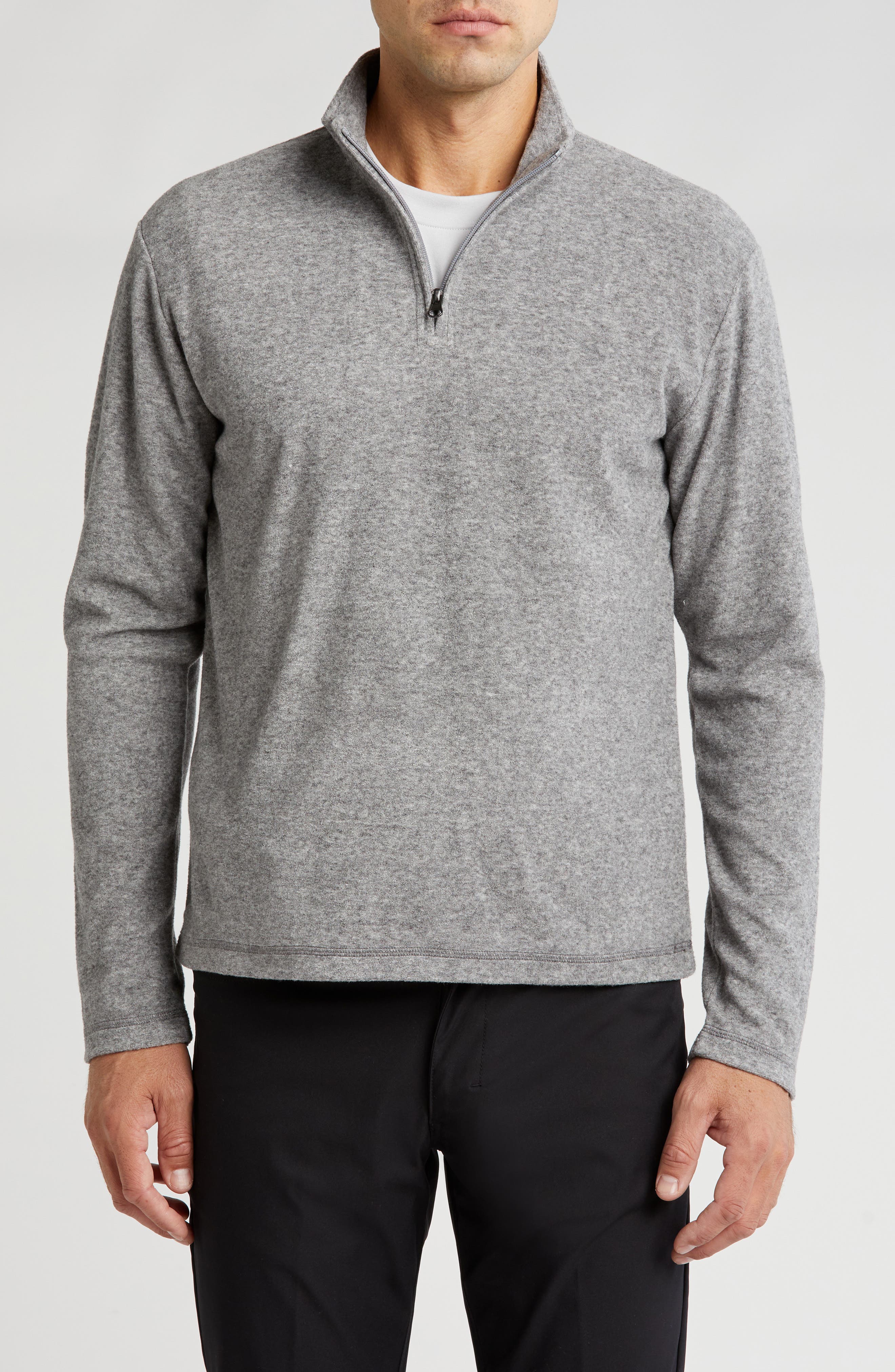 Vintage 1946 Heather Chenille Quarter Zip Pullover