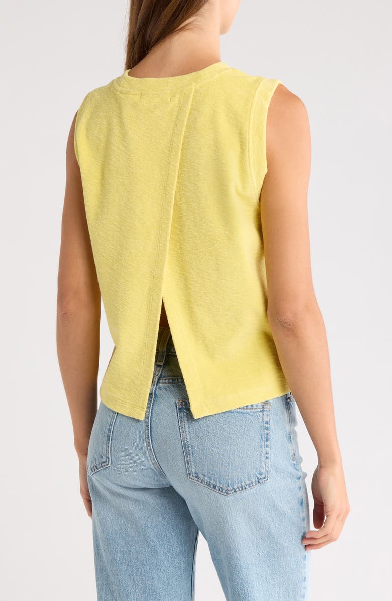 Nation LTD Nara Cotton Muscle Tank, Alternate, color, Citrus Yellow
