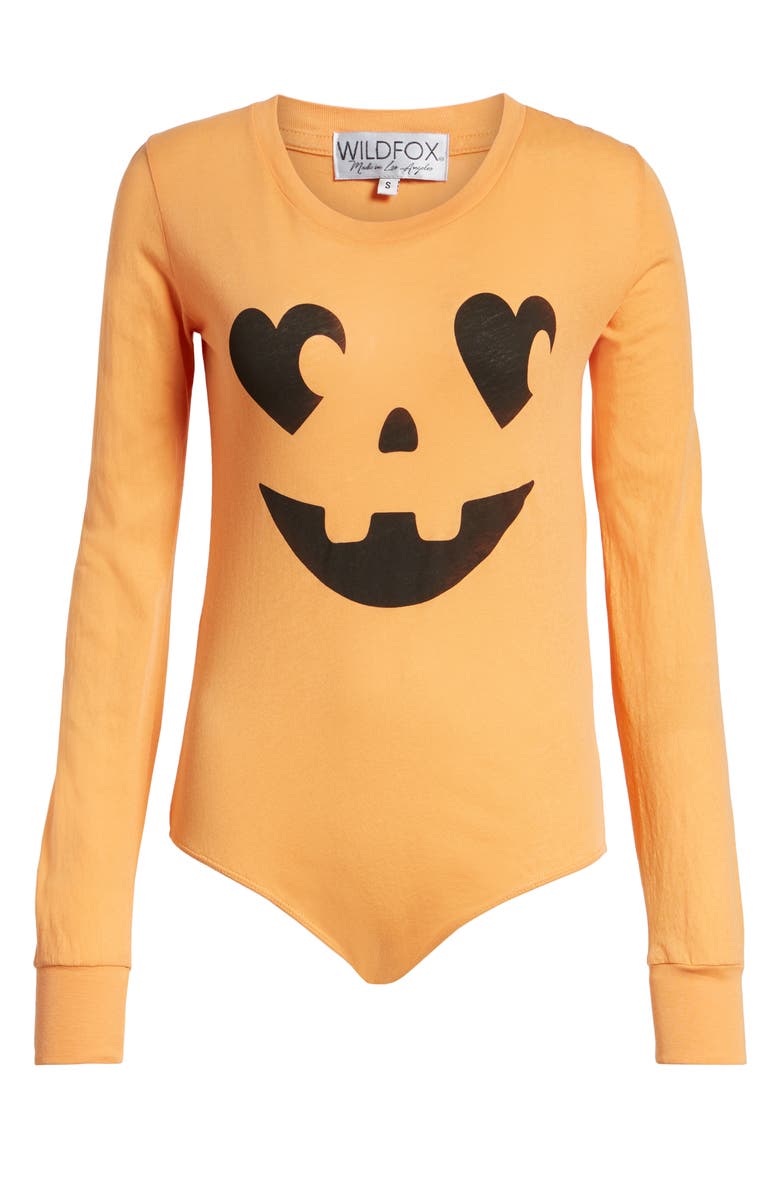 Wildfox Jack O' Heart Bodysuit, Alternate, color,