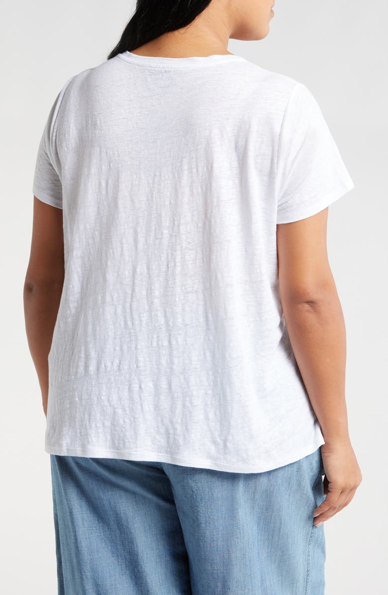 Eileen Fisher Organic Linen Crewneck T-Shirt, Alternate, color, 