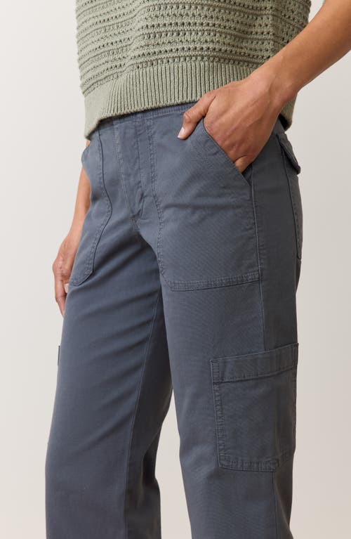 Shop Marine Layer Aria Straight Leg Cargo Pants In India Ink