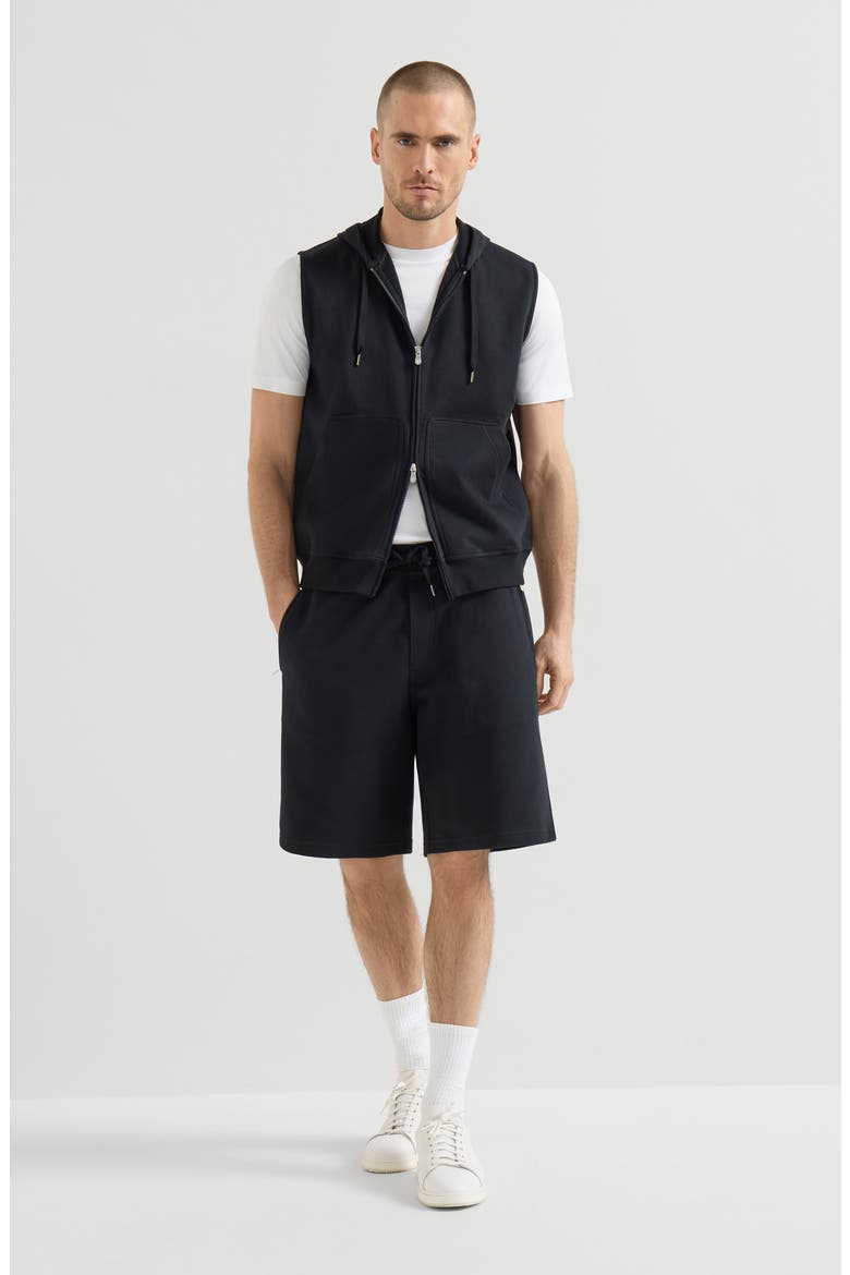 Sleeveless sweatshirt, Alternate, color, Black