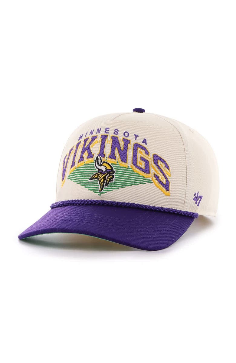 '47 Men's '47  Cream Minnesota Vikings Pomona Rope Adjustable Hitch Hat, Main, color, Cream