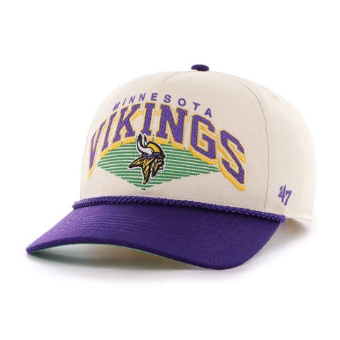 Men's '47  Cream Minnesota Vikings Pomona Rope Adjustable Hitch Hat