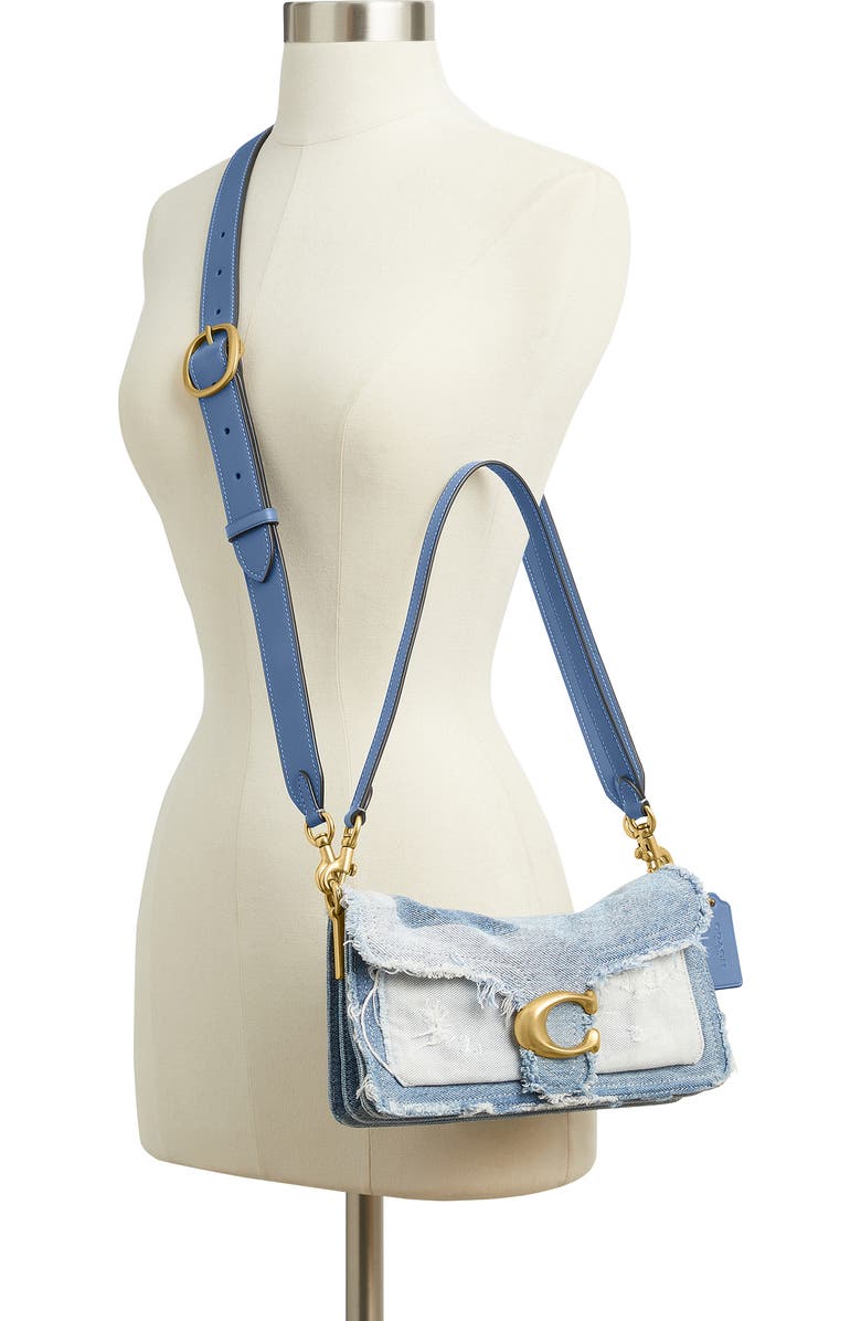 COACH Tabby 26 Upcycled Denim Patchwork Shoulder Bag, Alternate, color, Denim Multi