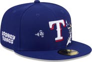 New Era Men's New Era Royal Texas Rangers Looney Tunes Bugs Bunny 59FIFTY Fitted Hat