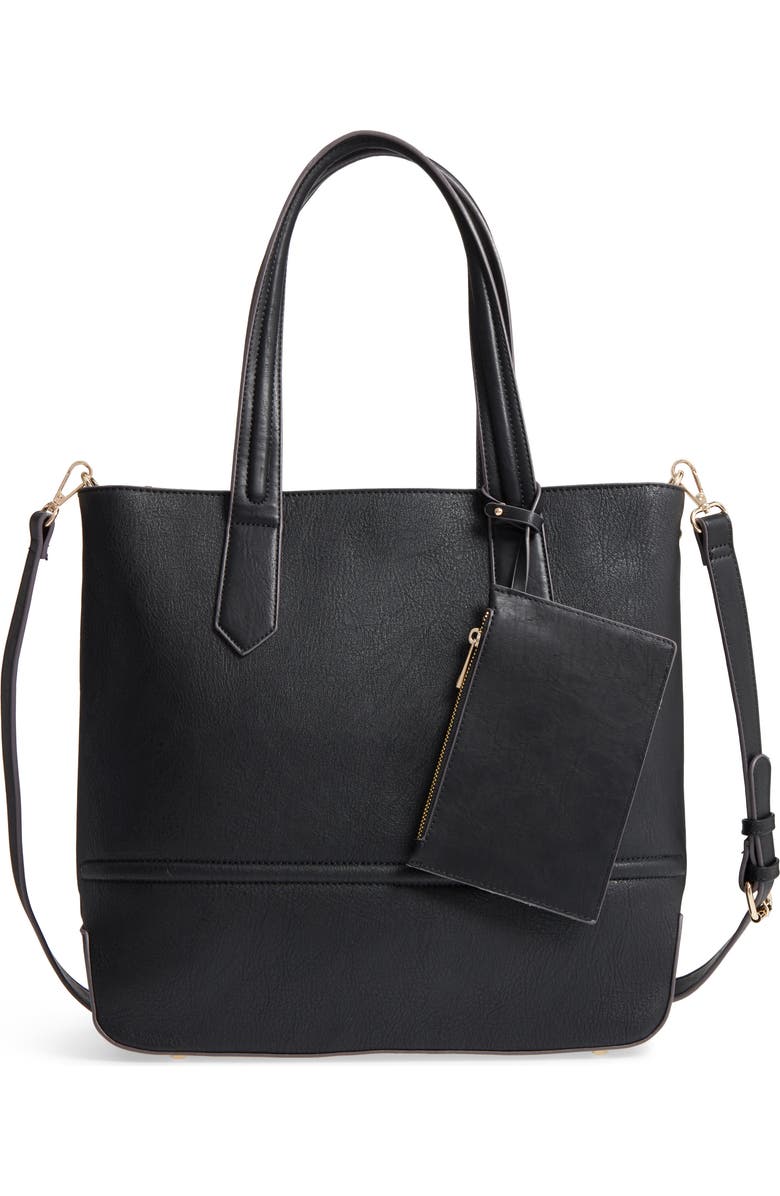Sole Society Faux Leather Tote, Main, color,