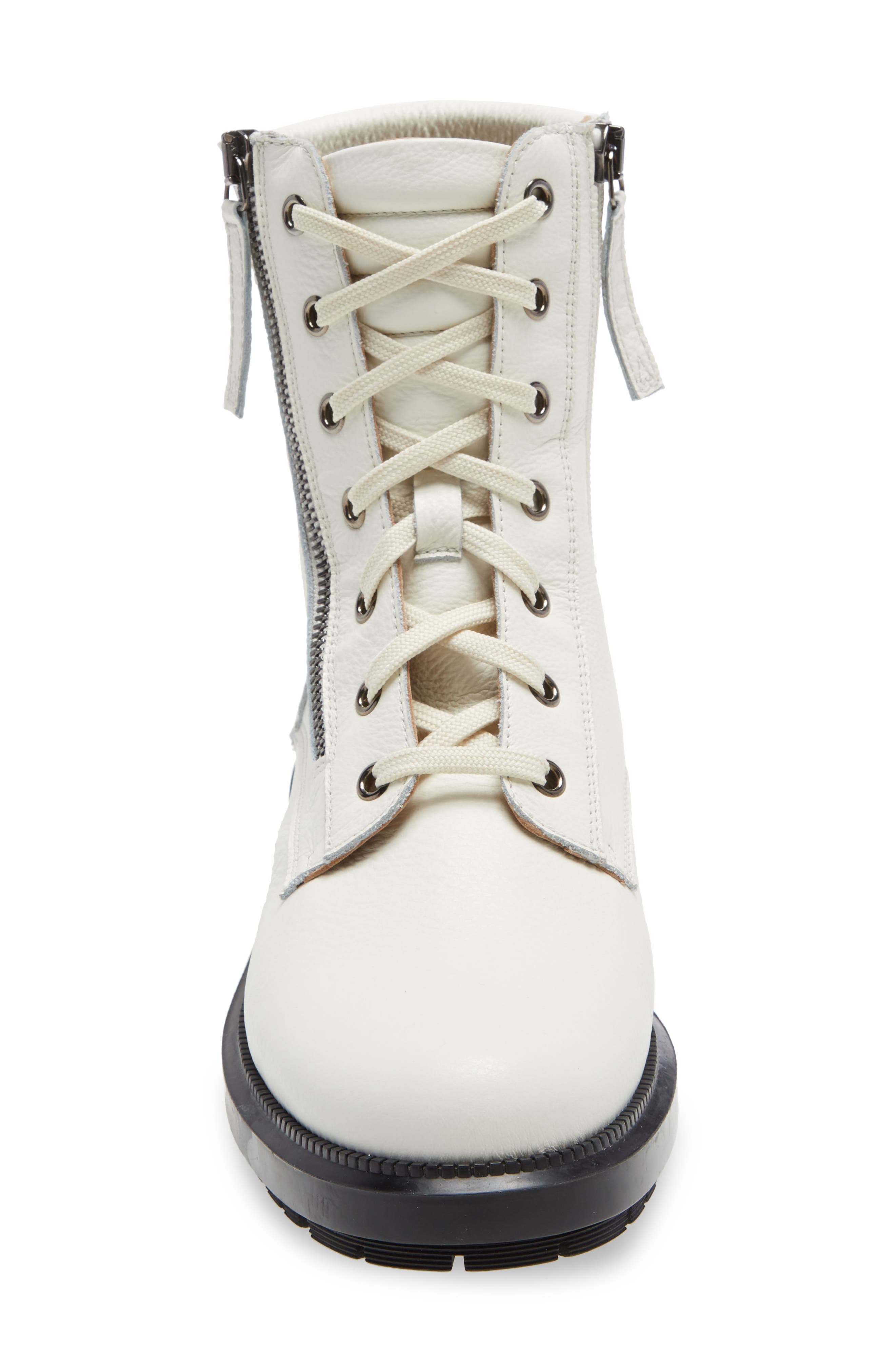 Laila Water Resistant Bootie, Alternate, color, OFF WHITE