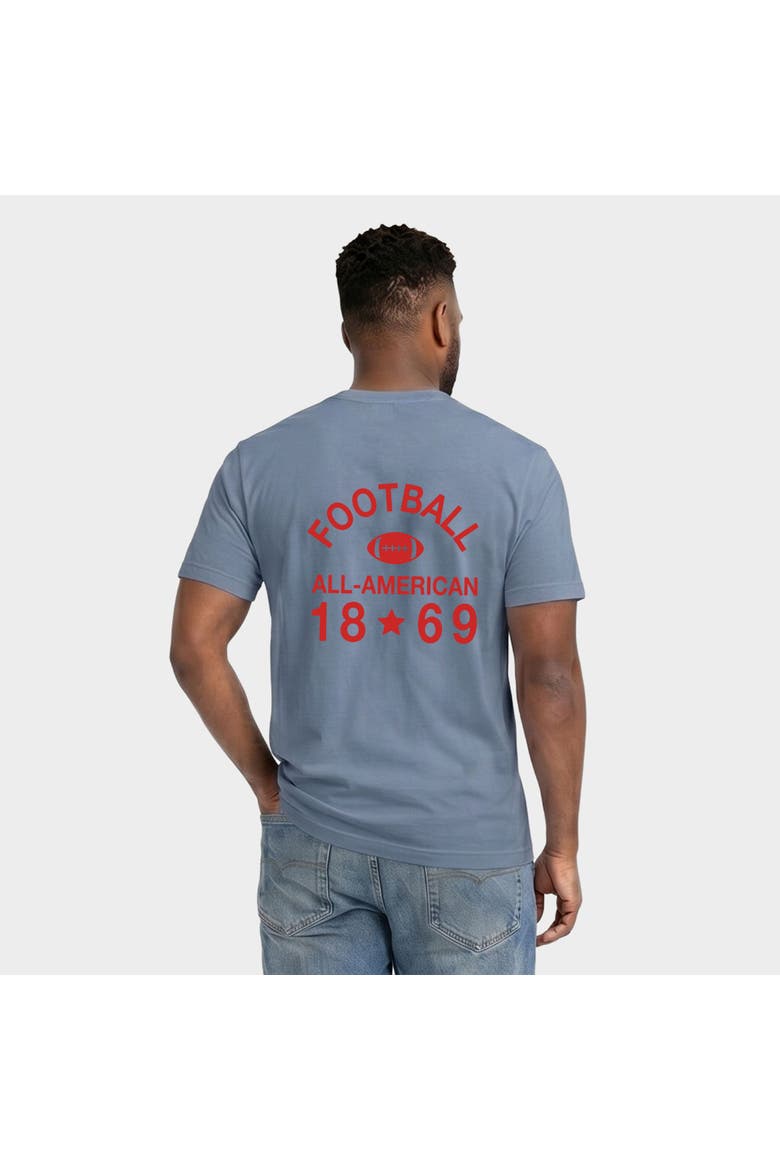 All-American Football Garment Dyed T-Shirt, Alternate, color, Blue Jean