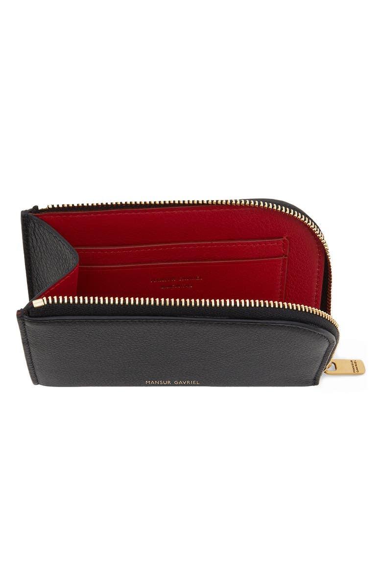 Mansur Gavriel Leather Compact Zip Wallet, Alternate, color,