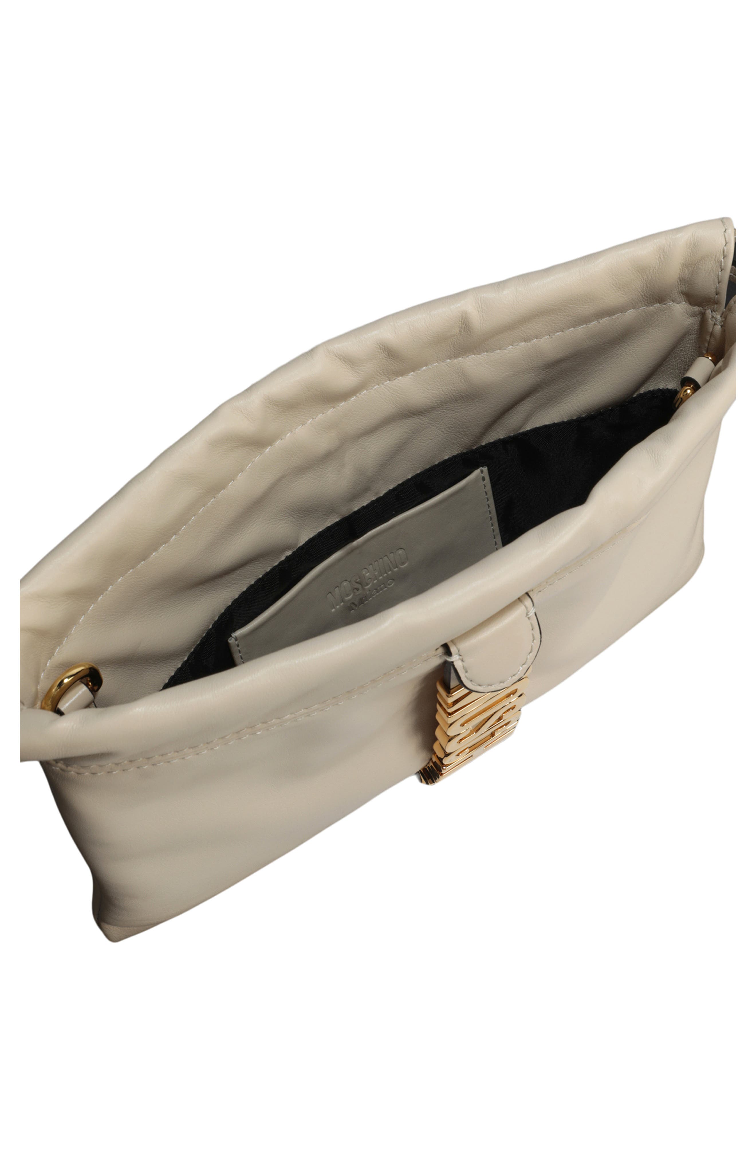 Moschino Belt Logo Crossbody Bag, Alternate, color, 