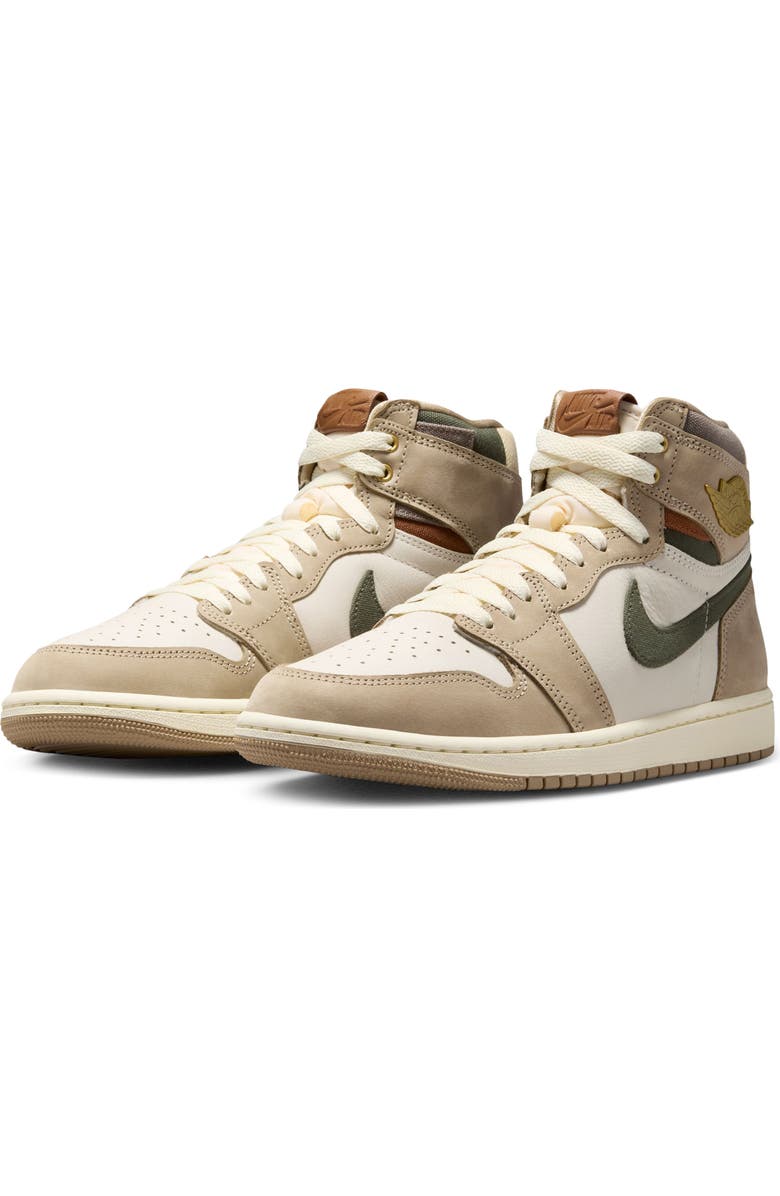 Jordan Air Jordan 1 Retro High Basketball Sneaker, Main, color, Khaki/ Multi/ Sail/ Cargo