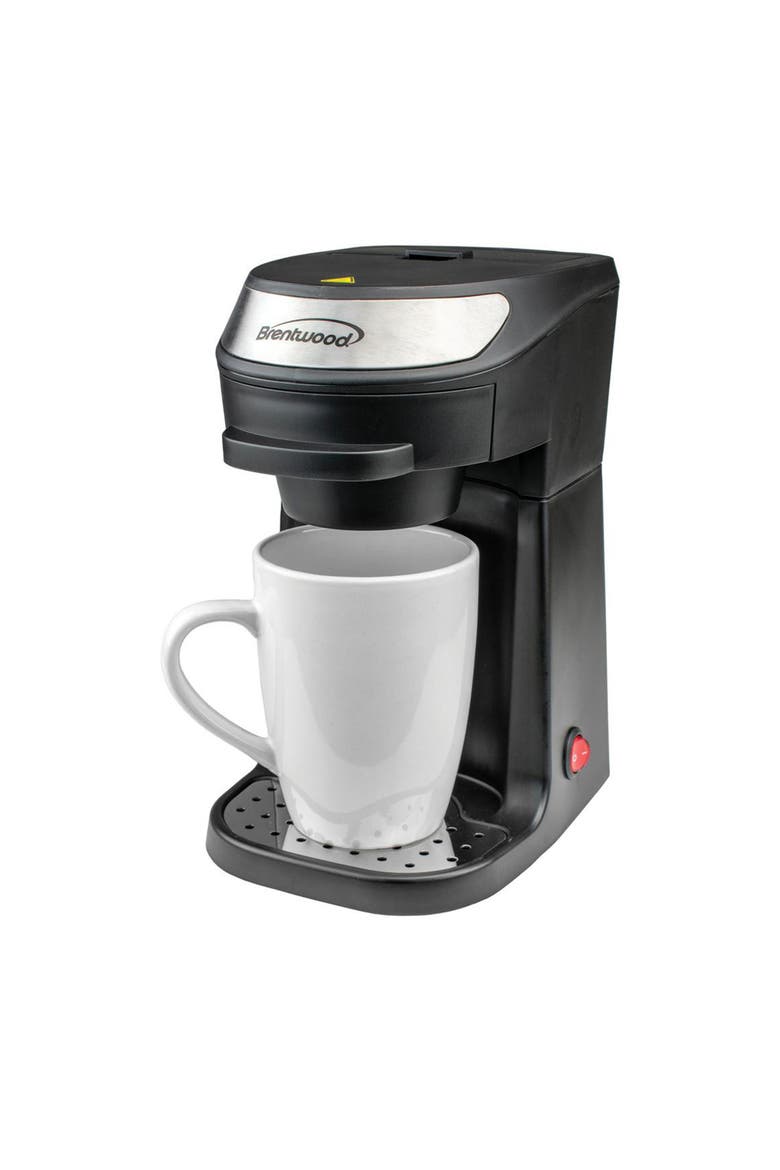 Single Serve Coffee Maker with Mug, Main, color, Black