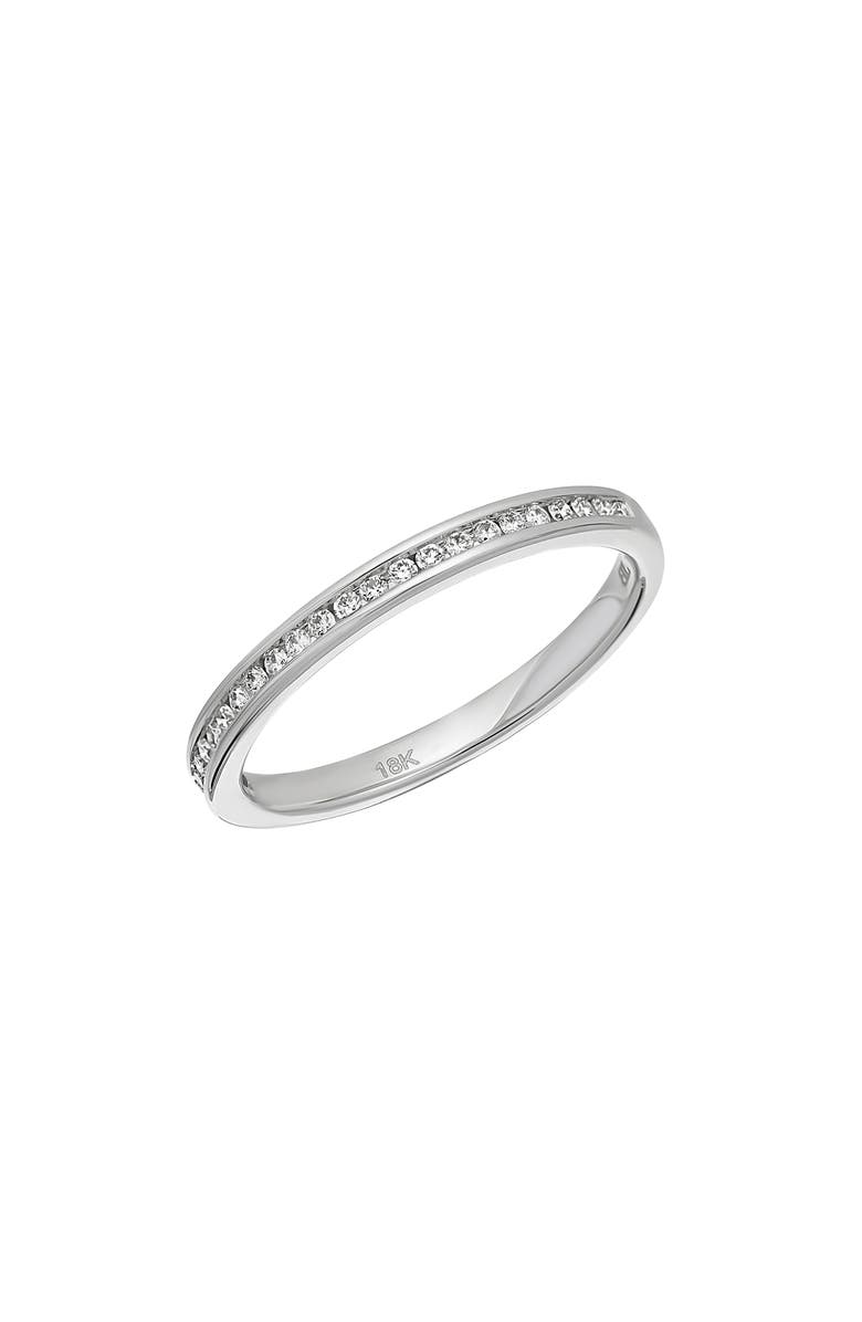 Bony Levy Liora Diamond Stacking Ring, Main, color, 18K White Gold