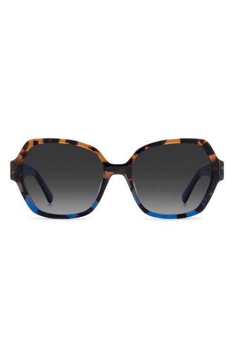 layne 57mm geometric square sunglasses