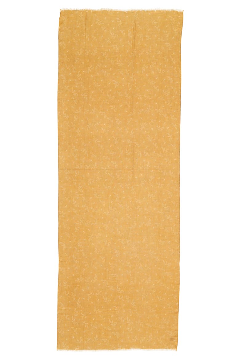 Women's Relaxed Scarf, Alternate, color, TAN DOTTED SPRIGS