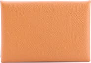 Pre-Owned Hermes Calvi Card Holder Epsom
