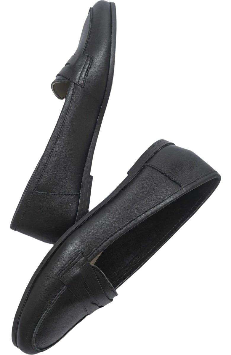 Forever & Always Shoes Dorothy Leather Loafer, Alternate, color, Black Leather