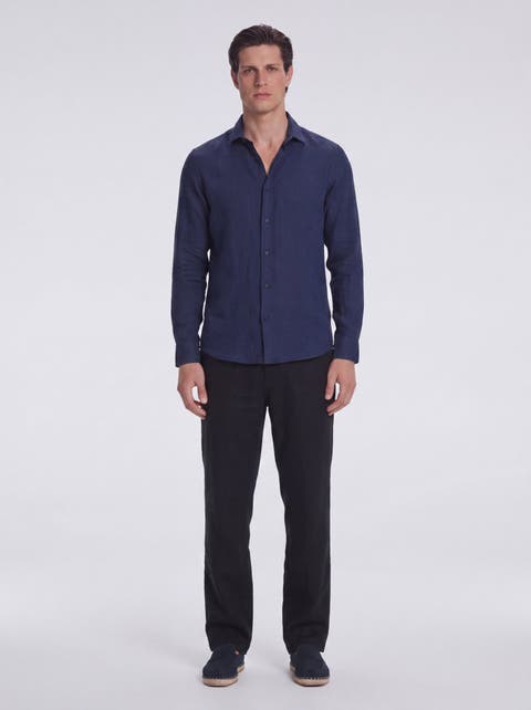 James Linen Slim-Fit Shirt