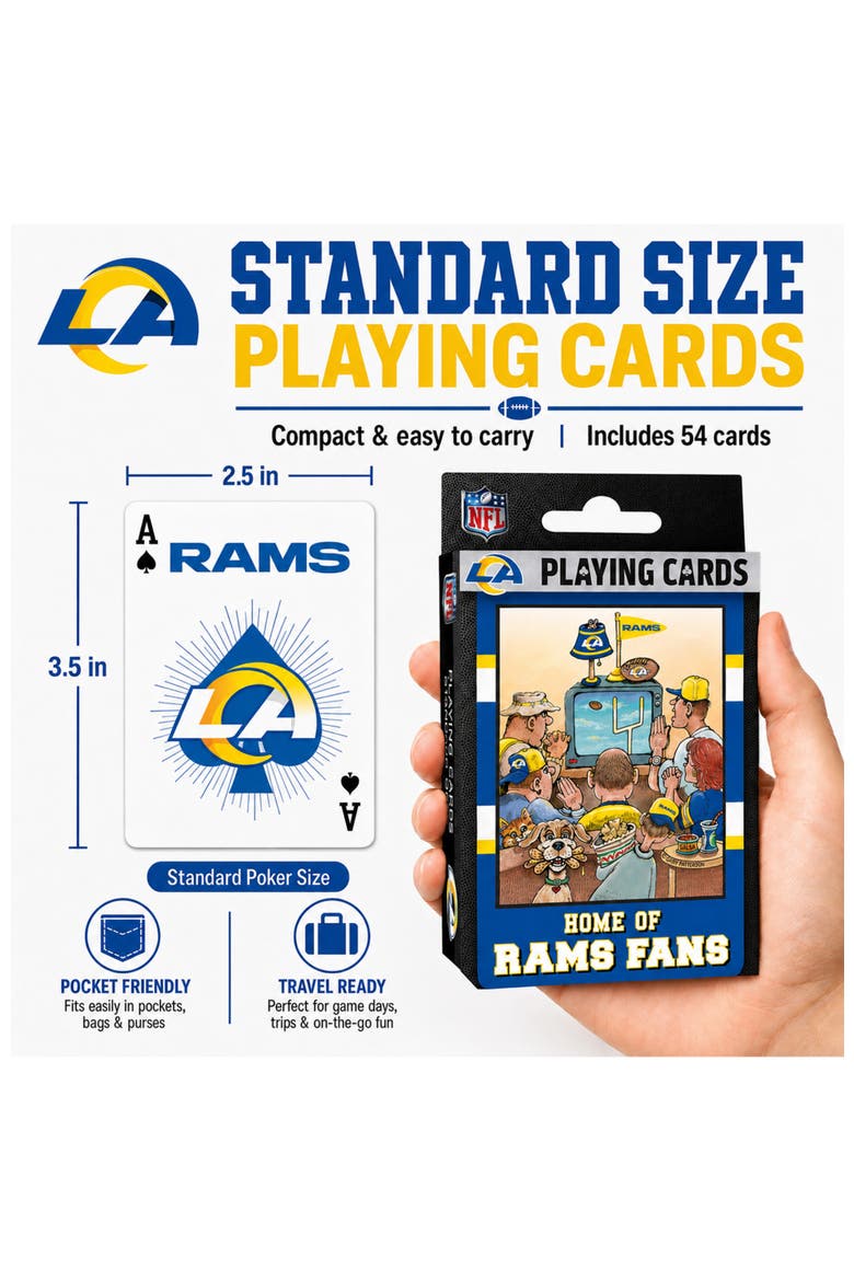 Los Angeles Rams Fan Deck Playing Cards, Alternate, color, Multicolor
