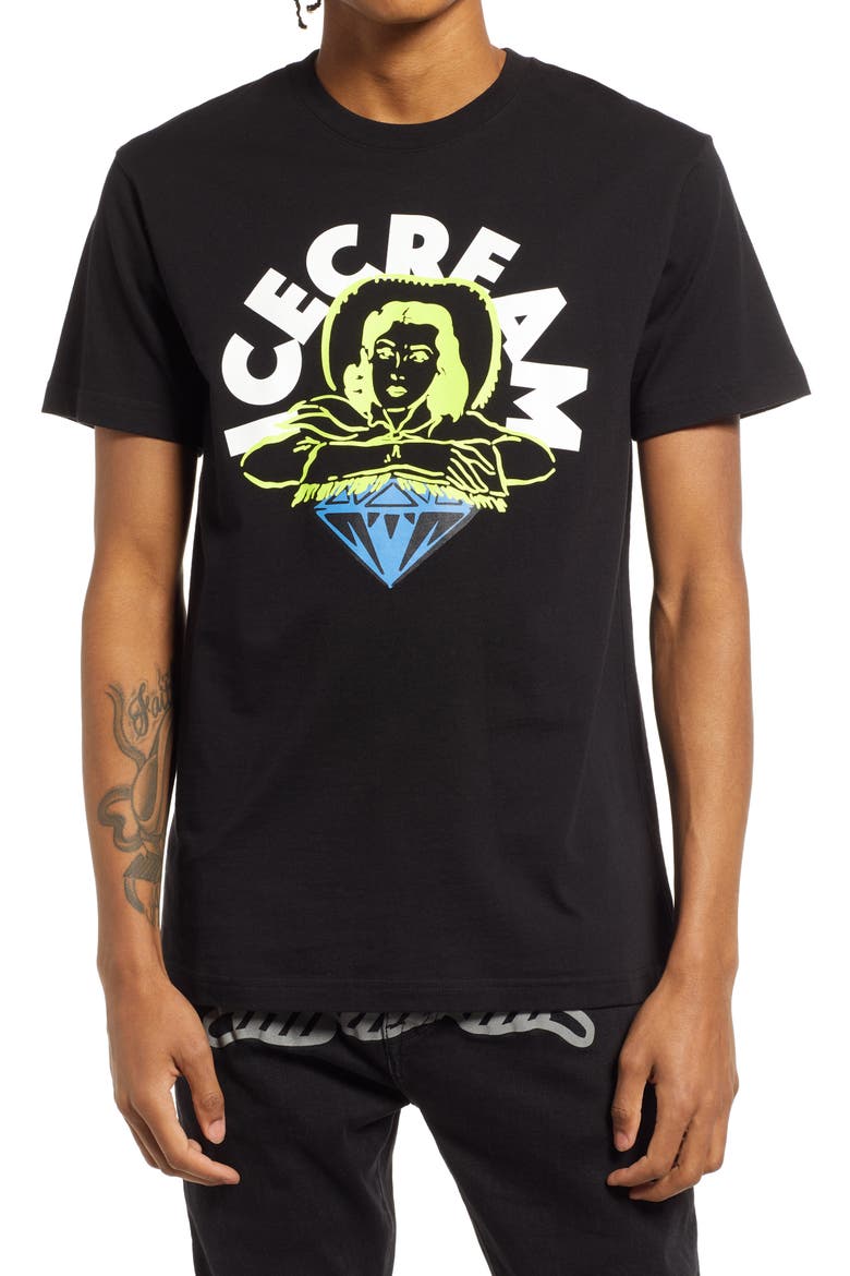 Best Friends Cotton Graphic Tee, Main, color, BLACK