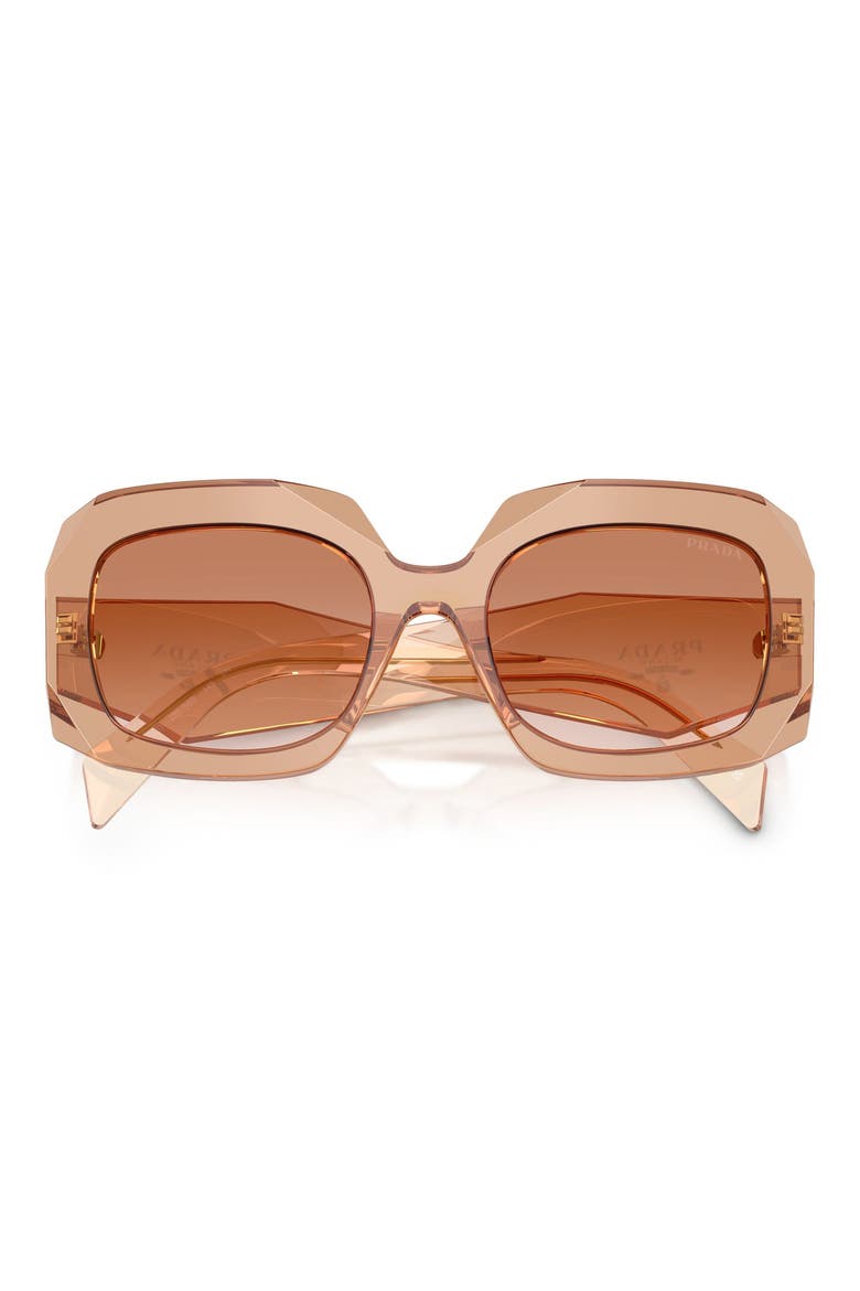 54mm Square Sunglasses, Alternate, color, CHOCOLATE / BROWN GRADIENT