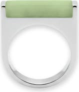 seree Year of the Horse Jade Stone Saddle Ring