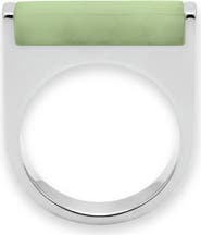 seree Year of the Horse Jade Stone Saddle Ring