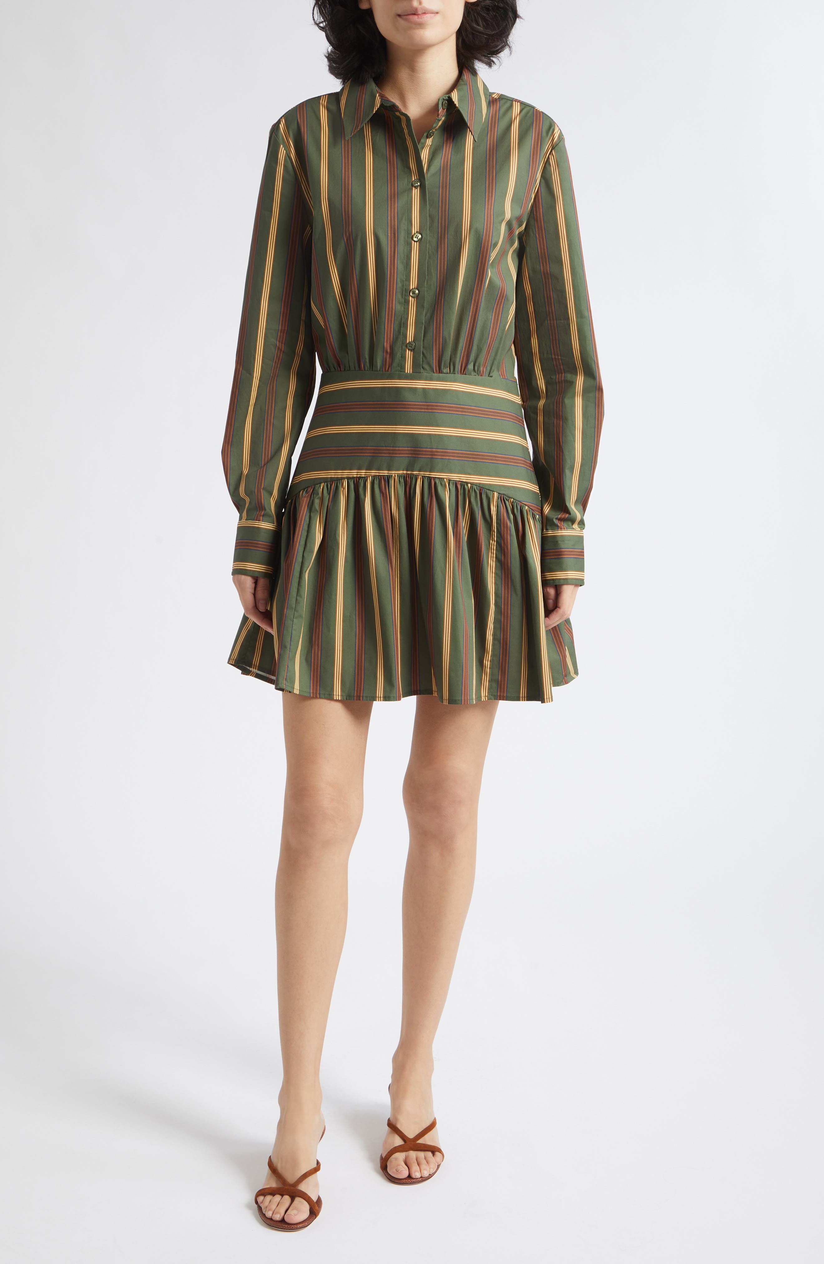 selected DARK OLIVE STRIPE