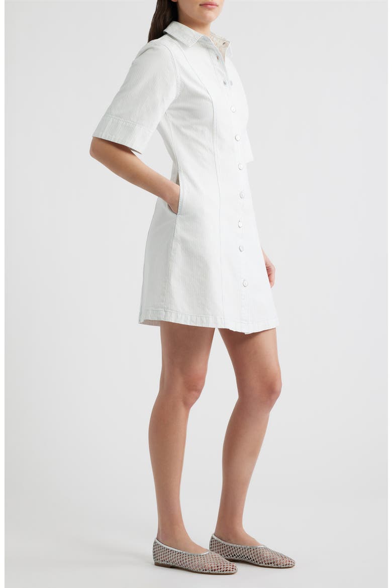 Ellyne Cotton Shirtdress, Alternate, color, CREME