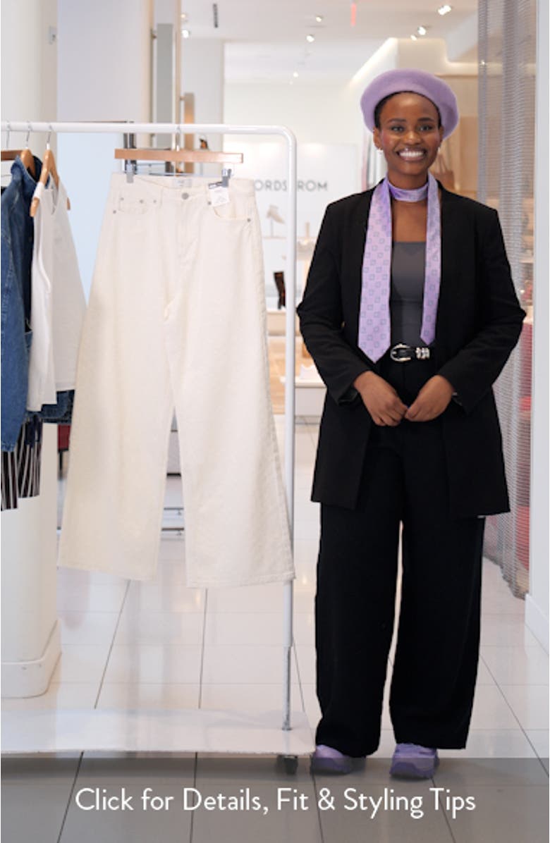 Textured Wide Leg Jeans, sales video thumbnail