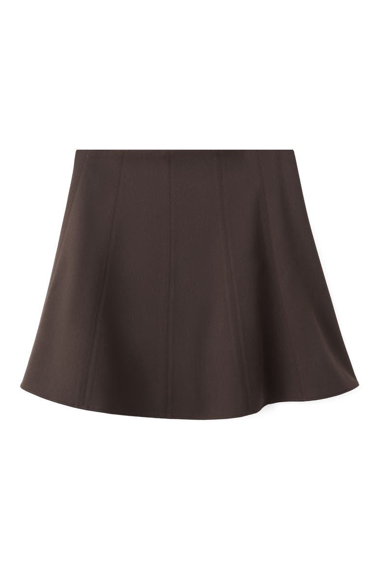 A-Line Miniskirt, Alternate, color, CHOCOLATE