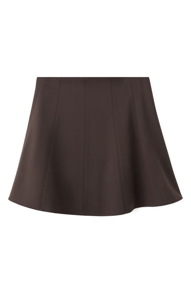 MANGO A-Line Miniskirt, Alternate, color, Chocolate