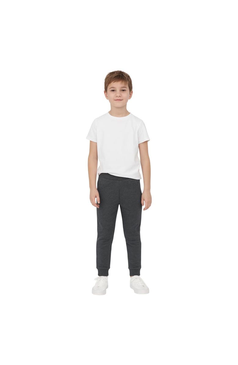 BenBen 4 Pack Boys Fleece Joggers with Pockets Warm Athletic Sweatpants for Kids, Alternate, color, Black/Grey/Charcoal/Navy