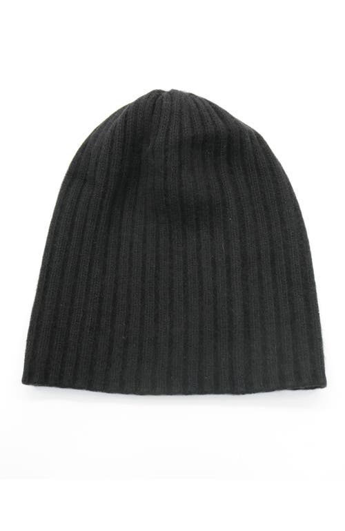 Portolano Cashmere Slouchy Hat In Black