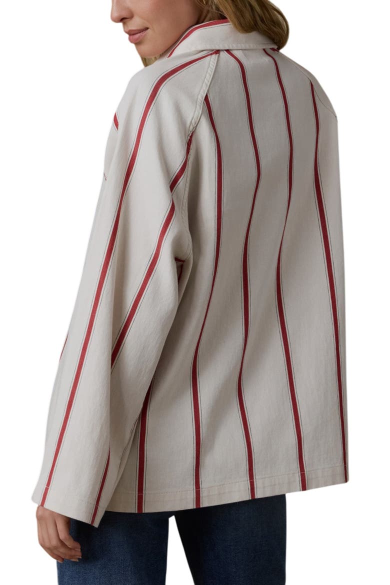 Tideweave Stripe Organic Cotton Chore Coat, Alternate, color, NORTHBAY STRIPE