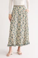 MAX STUDIO Floral Pull-On Maxi Skirt