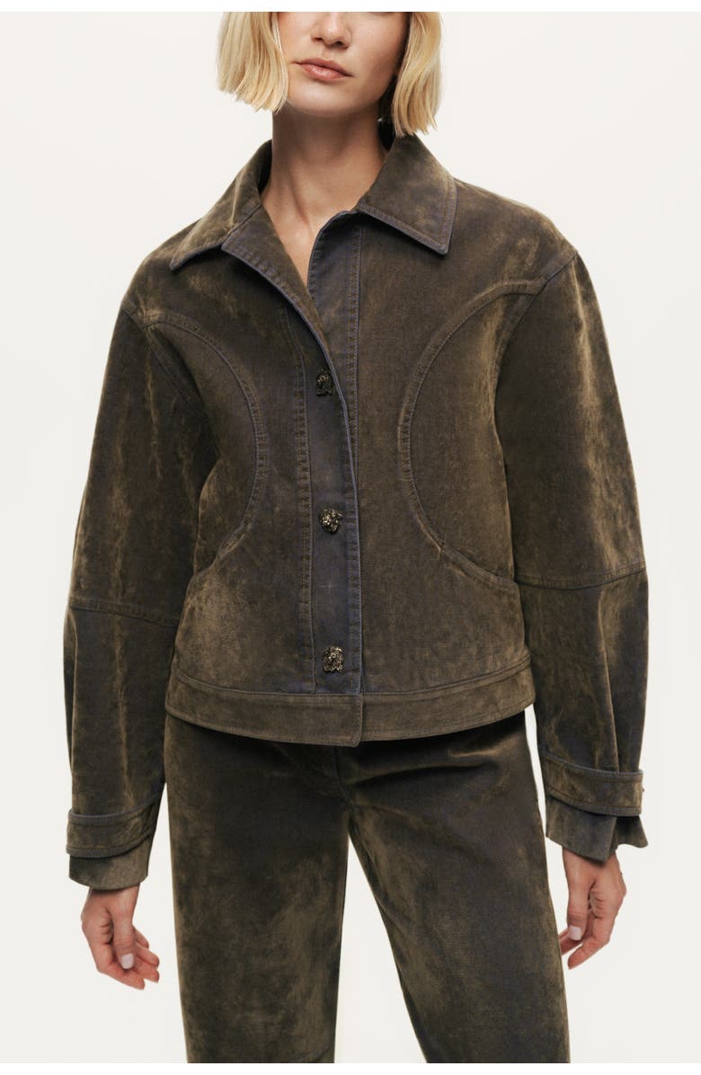 Nocturne Vintage-Wash Jacket, Alternate, color, Khaki