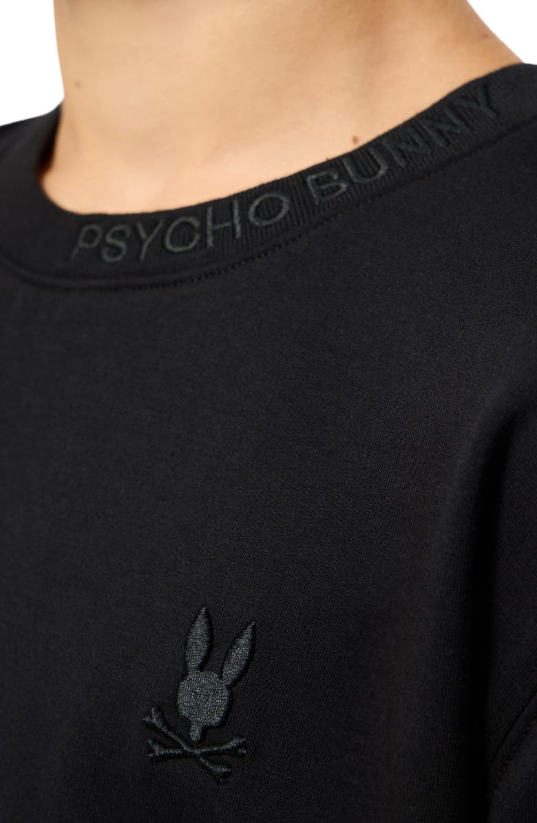 Psycho Bunny Kids' Duke Embroidered Sweatshirt, Alternate, color, Black