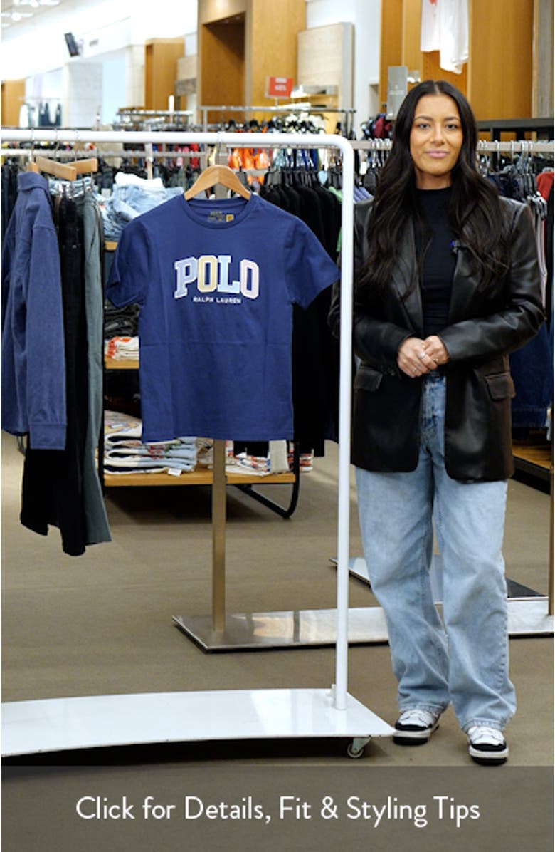 Kids' Logo Appliqué Cotton Graphic T-Shirt, sales video thumbnail