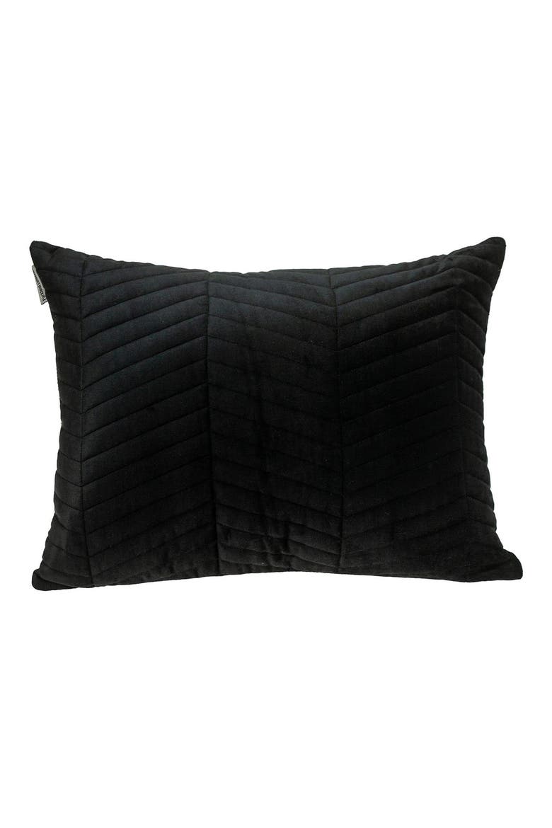 Somin Throw Pillow, Main, color, BLACK