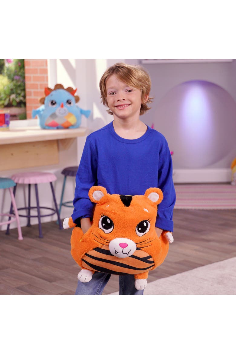 Plush Animals Tiger Regular, Alternate, color, Orange