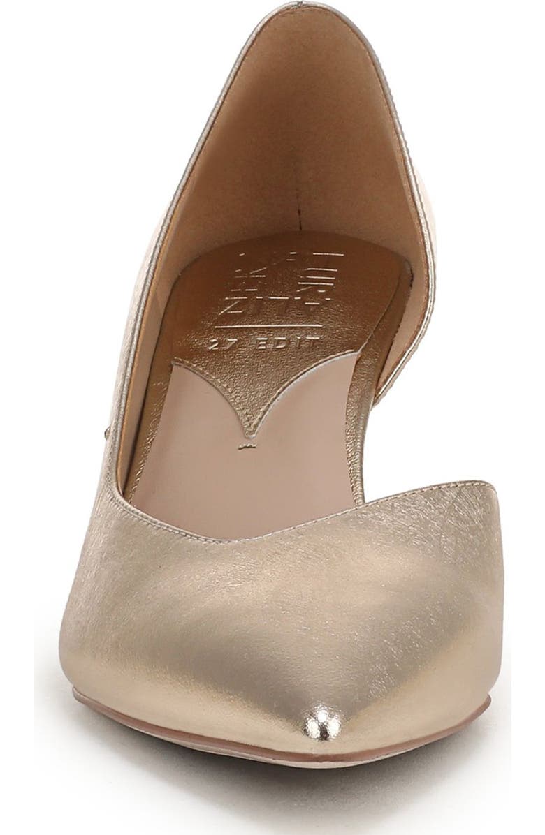 27 EDIT Naturalizer Faith Half d'Orsay Pointed Toe Pump, Alternate, color, Light Champagne