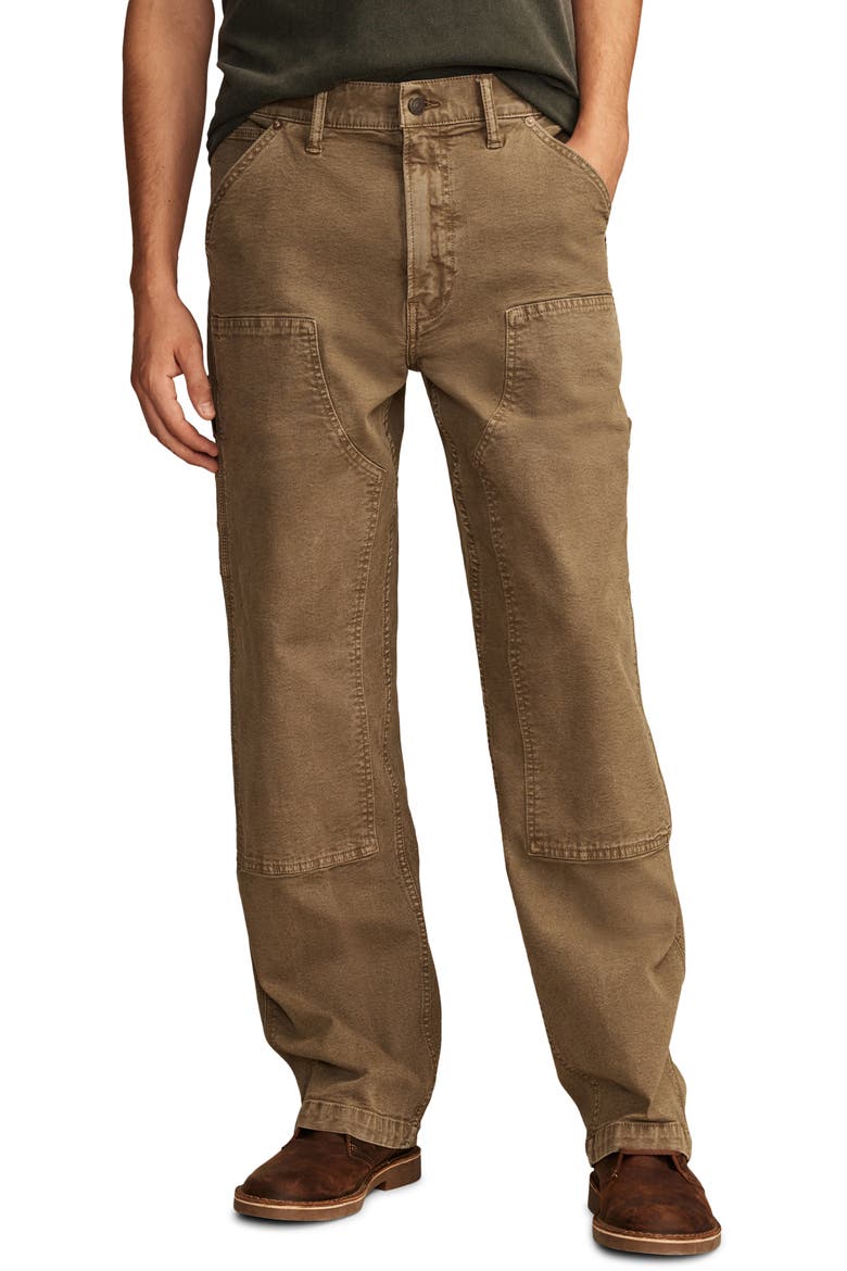 Stretch Cotton Utility Pants, Main, color, ASHWOOD